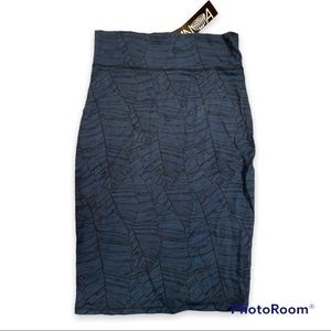 NWT Tanoa blue pencil skirt - L